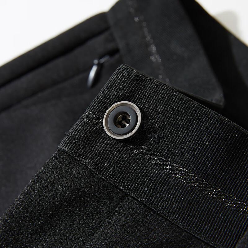 JOW Men's Wool Blend Thick Straight Leg Business Casual Pants