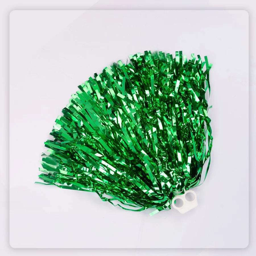 Cheerleading Pom Poms Cheer Balls Finger Type Gold Yellow Pink Red Green Blue for Hand Dance Girl Kids Women Pompoms Accessories