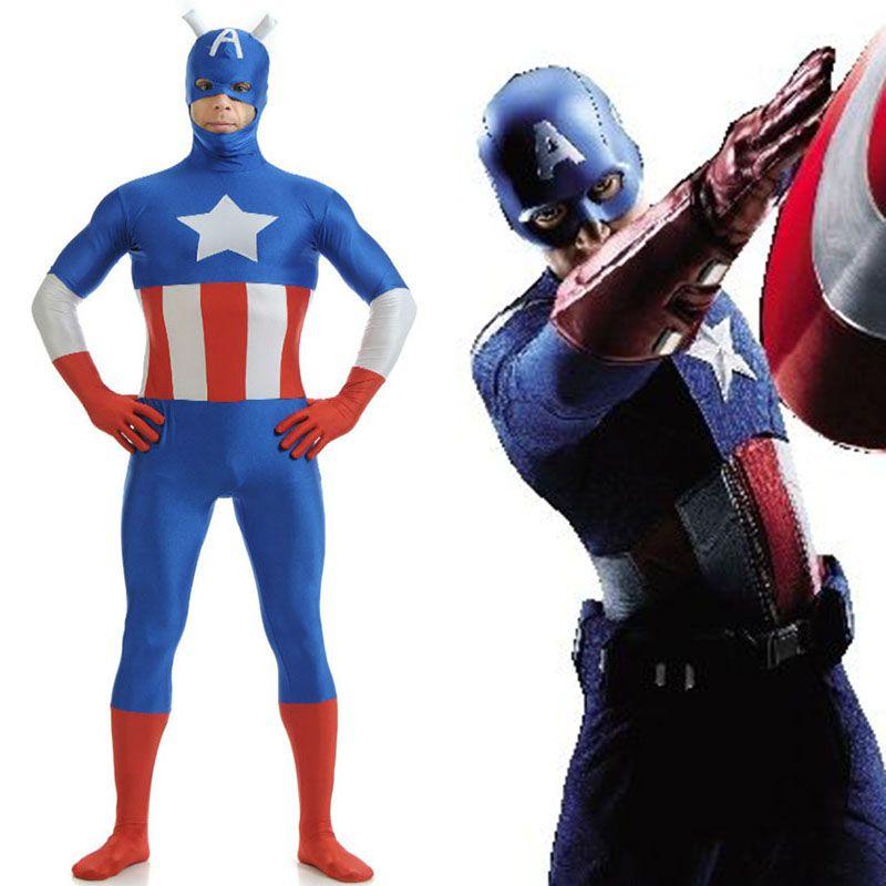Stunning Avengers Superhero Captain Costume With Exquisite Workmanship For Adults