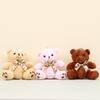 Cute Teddy Bear Plush Toy Keychain Adorable Bear Bag Charm Soft Stuffed Animal