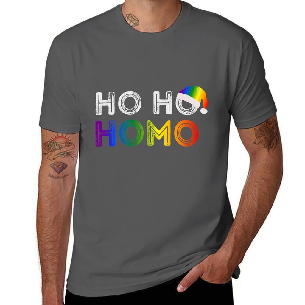 Ho Ho Homo Homosexual Gay Pride Tshirt High Quality Durable Tshirt