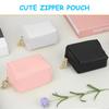 Desing Wish Mini Pouch with Key PU Leather Cute Travel Small Makeup Pouch Ring, Pouch, Pouch, (Pink)