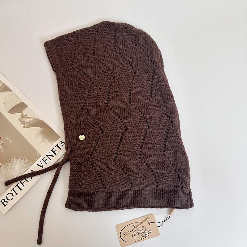 Women'S Winter Soft Beanie Hoodie Balaclava Hooded Scarf - Thermal Face Mask & Neck Gaiter, Stretchy Adjustable Drawstring Closure, Windproof