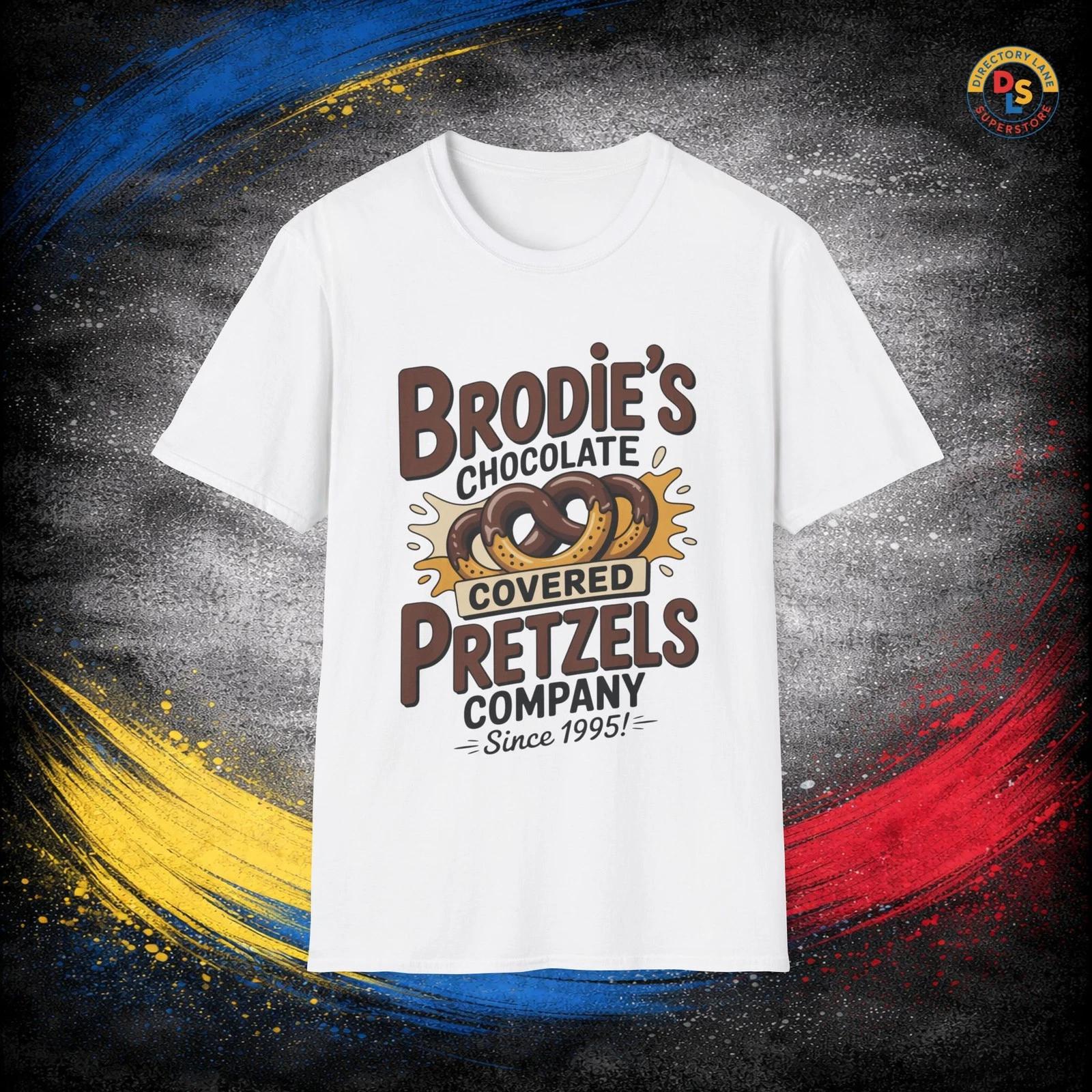 Brodie s Chocolate Covered Pretzels T-Shirt Mallrats Movie Unisex Softstyle Tee 2XL