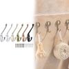 Alloy Durable Zinc Coat Hanger With Drill Holes For Bathroom Closet Organization