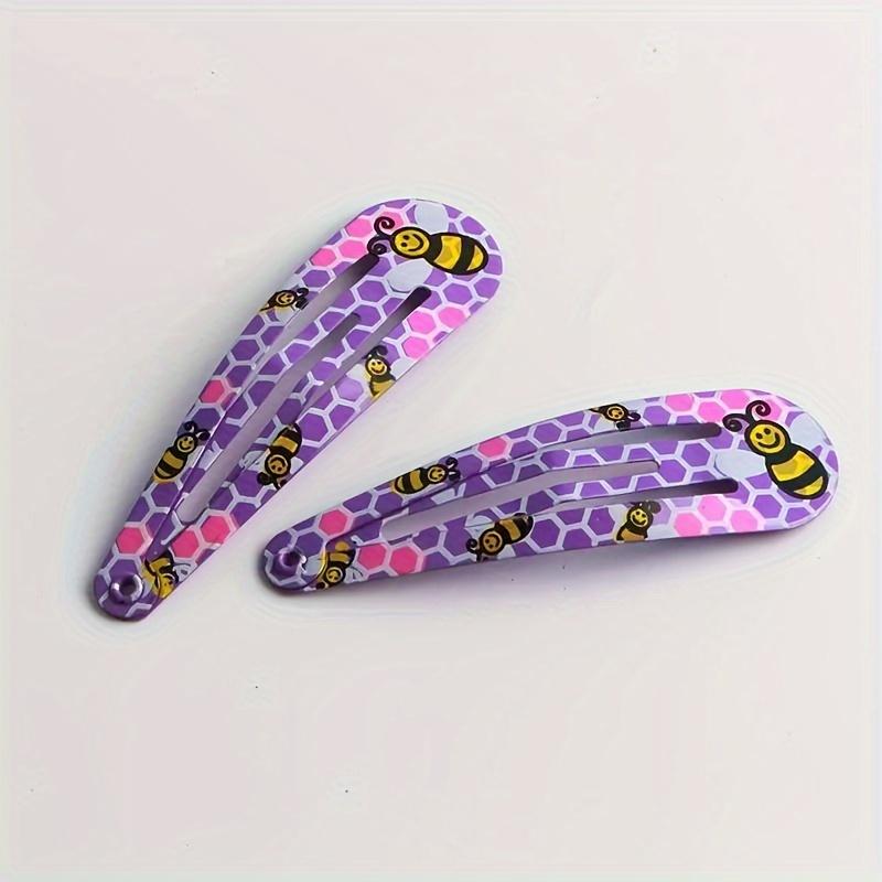 high quality20-50pcs New Basic Girl Print BB Clips Fashion Bangs Hairpins Cute Teardrop Hair Accessories Side Clips