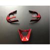 Red ABS Steering Wheel Decor Frame Trim For Toyota Corolla Cross