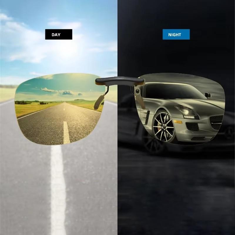 Clips pour lunettes de vision nocturne Simple Unique Mode Conduite Pêche Voyage Lunettes de soleil Nuances extérieures Clips pour lunettes de soleil Accessoires Lunettes