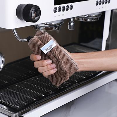 Baristický ručník nepouštějící vlákna, odolný proti opotřebení, polyesterový, skvělý čisticí hadřík na kávovar pro kolej