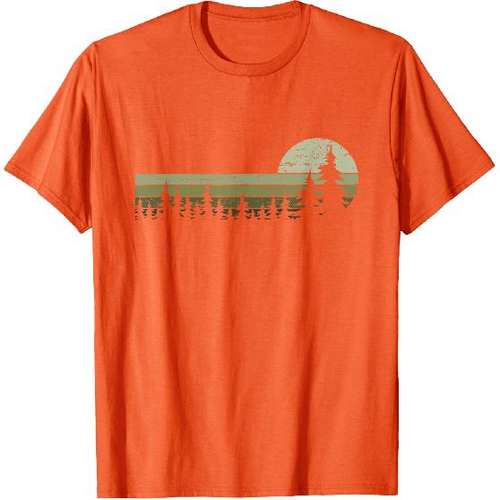 Alberi Fauna Selvatica Natura Foresta Vintage Maglietta