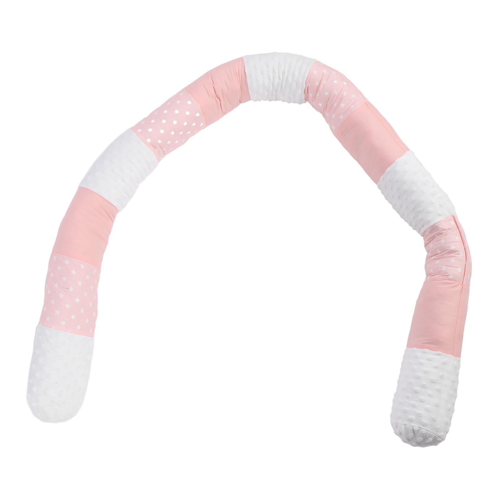 Crib Surrounding Pillow 360 Degree Coverage Cotton Baby Crib Protector for Bunk Beds Full   and King Size Bed