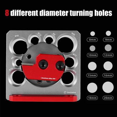 New Adjustable Pin Making Fixture Woodworking Electric Drill Milling Pin Round Rod Auxiliary Tool 8mm-20mm Wrench with Blade