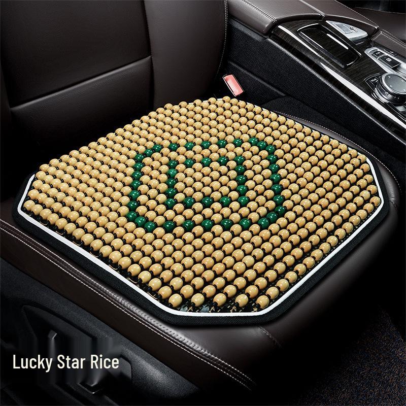 Atmungsaktives Autositzkissen mit Holzperlen - Sommerkühlung & Ganzjährige Belüftung