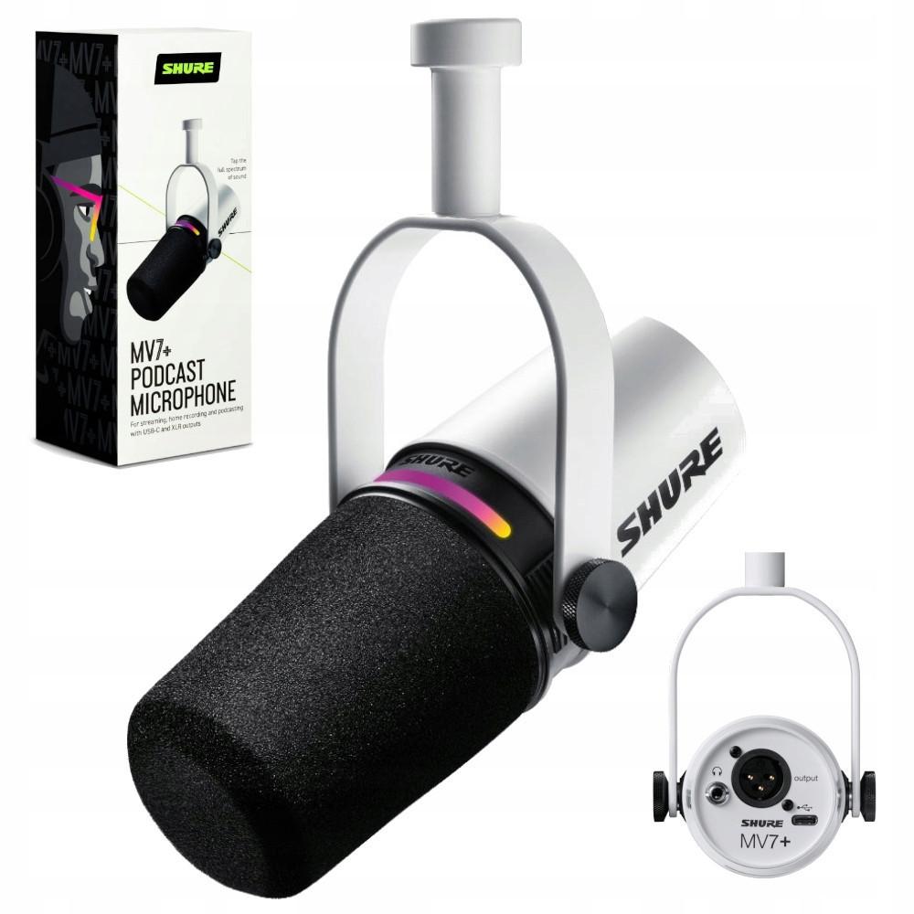 Shure MV7-W - Microphone XLR/USB-C White