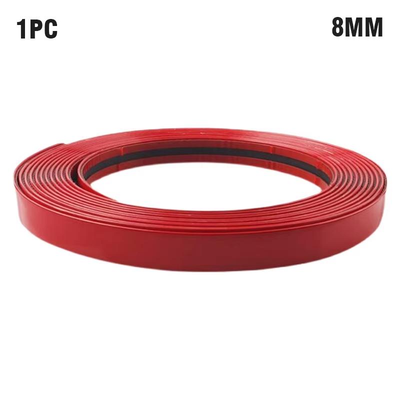 Striscia Decorativa Rossa per Paraurti Auto 3M/5M Striscia Protettiva per Portiere e Finestrini Auto Striscia Decorativa per Portiera Auto Striscia Anti-collisione per Carrozzeria Specchietti Interni 6