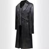 European and American medieval clothing medium and long PU leather trench coat retro role-playing leather jacket