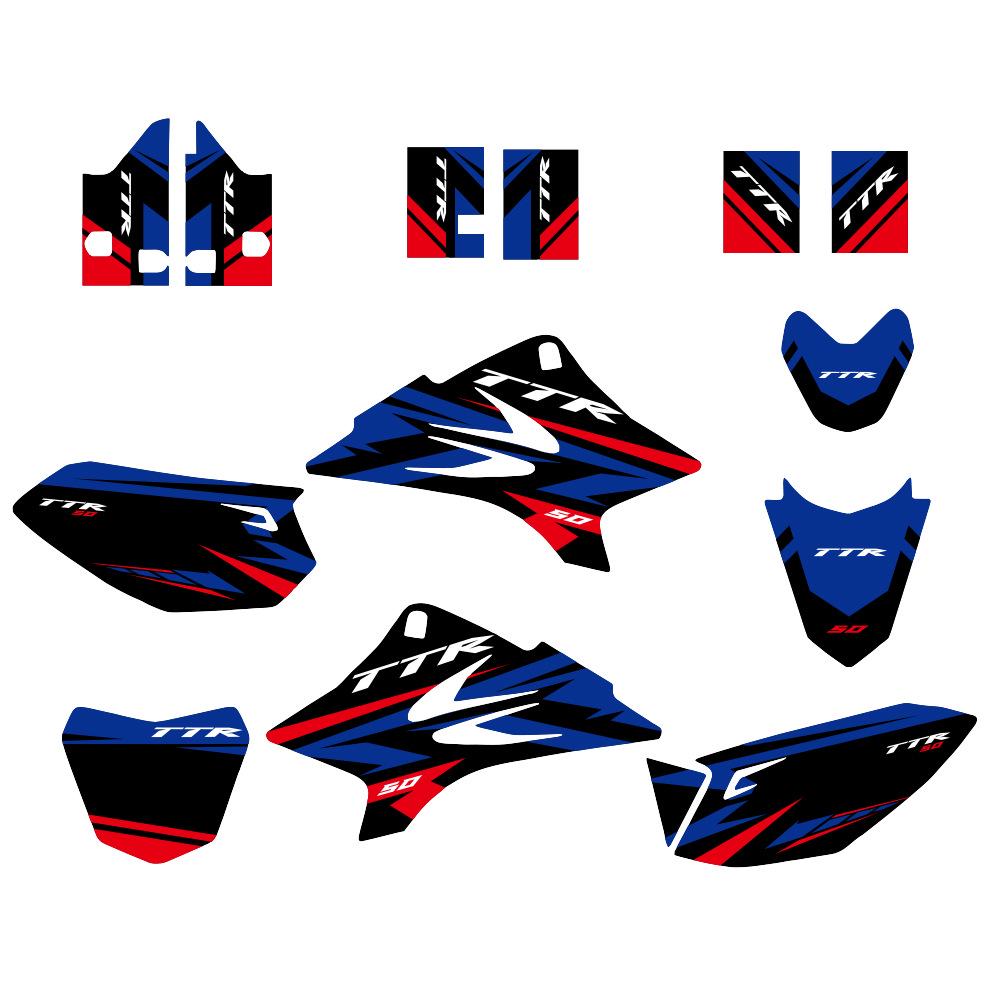 Kompletní sada polepů pro Yamaha TTR50 (2006-2015) - Grafické samolepky na pozadí