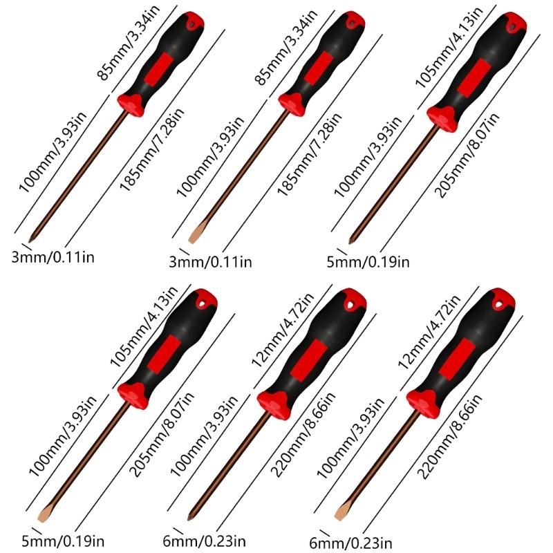 Steel Screwdriver With Industrial Magnetized Tip Slotted/Crossed Screwdriver Multifunctional Magnetic Tool
