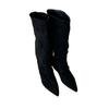2025 Autumn and Winter New French Retro Matte Leather Pointed High Knight Boots Femininity Suede But Knee Boots
