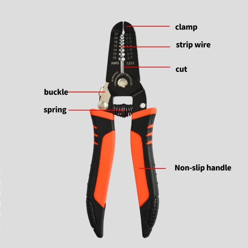 Wire Stripper Tool Multitools Pliers Stripping Cutter Crimping Cable Wire Cutter Electrician Repair Tool