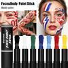 Stick Colore Vivace per Pittura Facciale da Tifoso Sportivo Crayon per Tatuaggi sul Corpo Artistico Portatile Impermeabile Trucco per il Giorno della Partita Multicolore Forniture per Feste