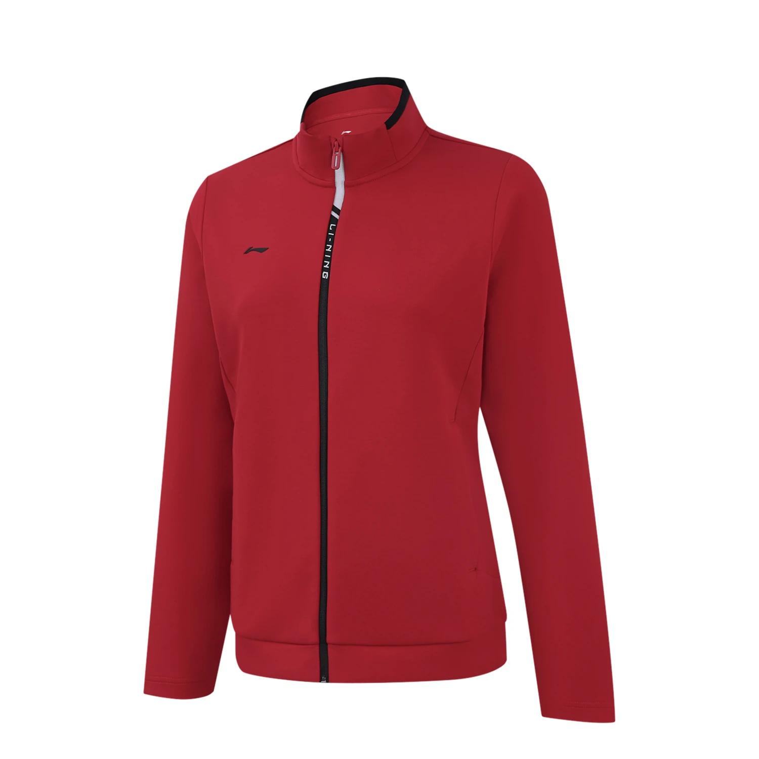 

Li-Ning Серия групповых покупок Стойка Воротник Буква Цветной блок Удобный Повседневный Универсальный Кардиган Толстовка Женская толстовка AWDVB02-3 S