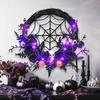 Halloween Wreath With Fake Skulls Spooky Balls Haunted House Party Door Decor