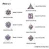 7 Pcs Silver Colorful Dragon Metal Dice Hollow Metal Polyhedral Dice Set Suitable For Role-Playing Game