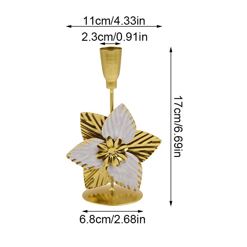 

1 шт. Цветы в скандинавском стиле, металлические подсвечники, винтажные декоративные украшения, расписанные вручную, реквизит для ужина при свечах в стиле минимализма