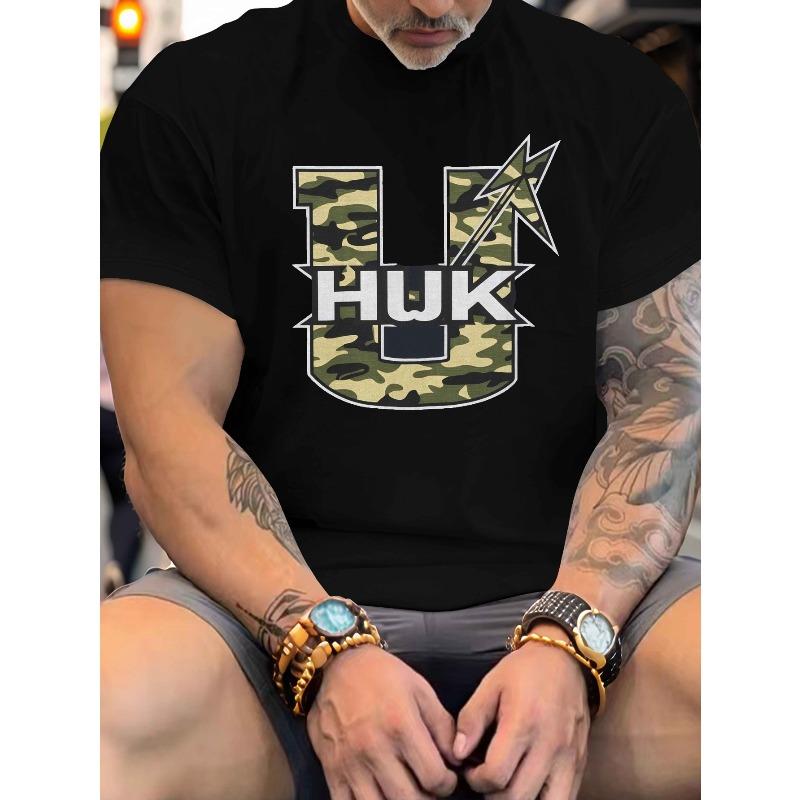 Men's Plus Size T-Shirt Design - Casual Polyester, Machine Washable, Round Neck, Summer Tee, Casual Summer Wear, PLUS SIZE