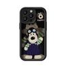 The head dog lanyard is suitable for Apple 16PRO mobile phone case, Huawei OPPO lambskin VIVO Xiaomi iphone 15.