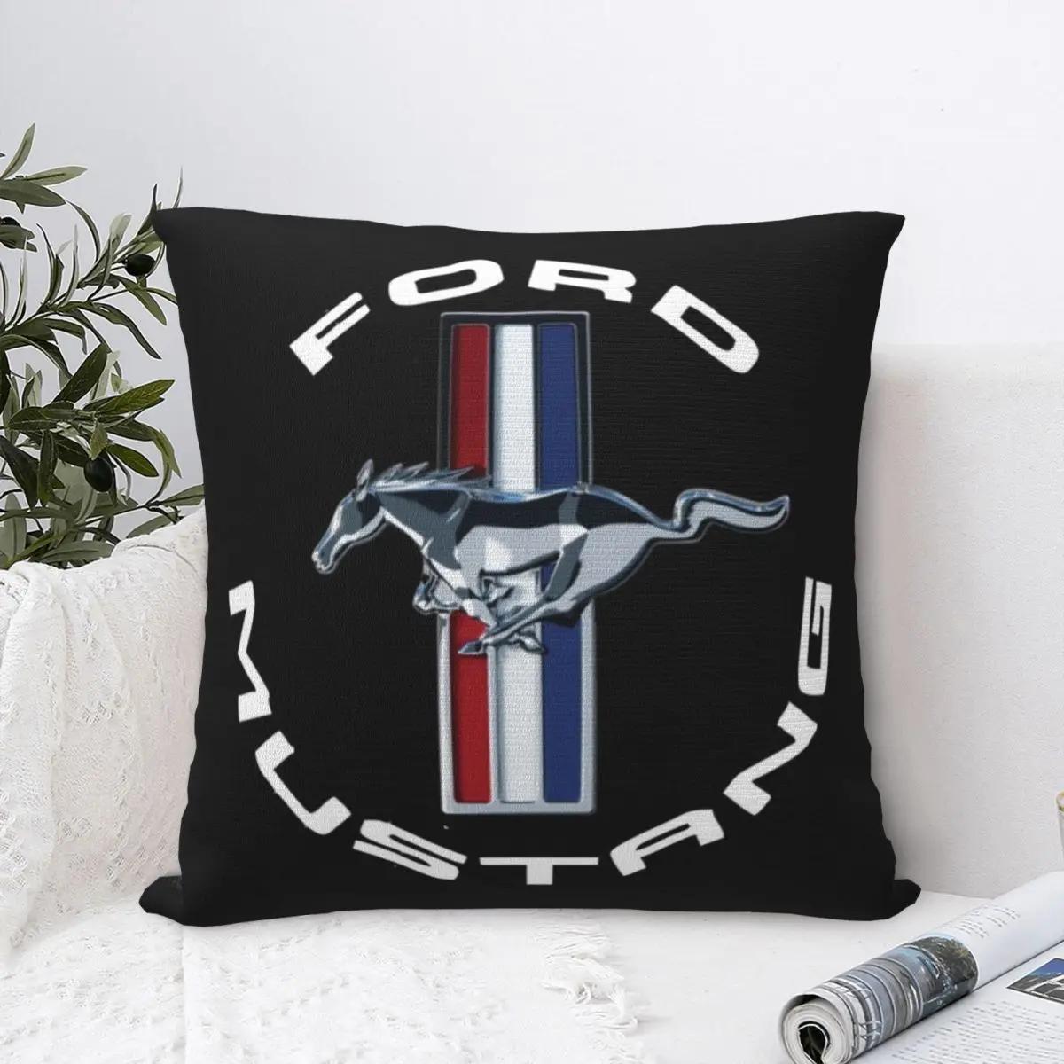 

Ford Mustang Pillowcase Polyester Pillows Cover Cushion Comfort Throw Pillow Sofa Decorative Cushions Used for Home Living Room 22x22Inch