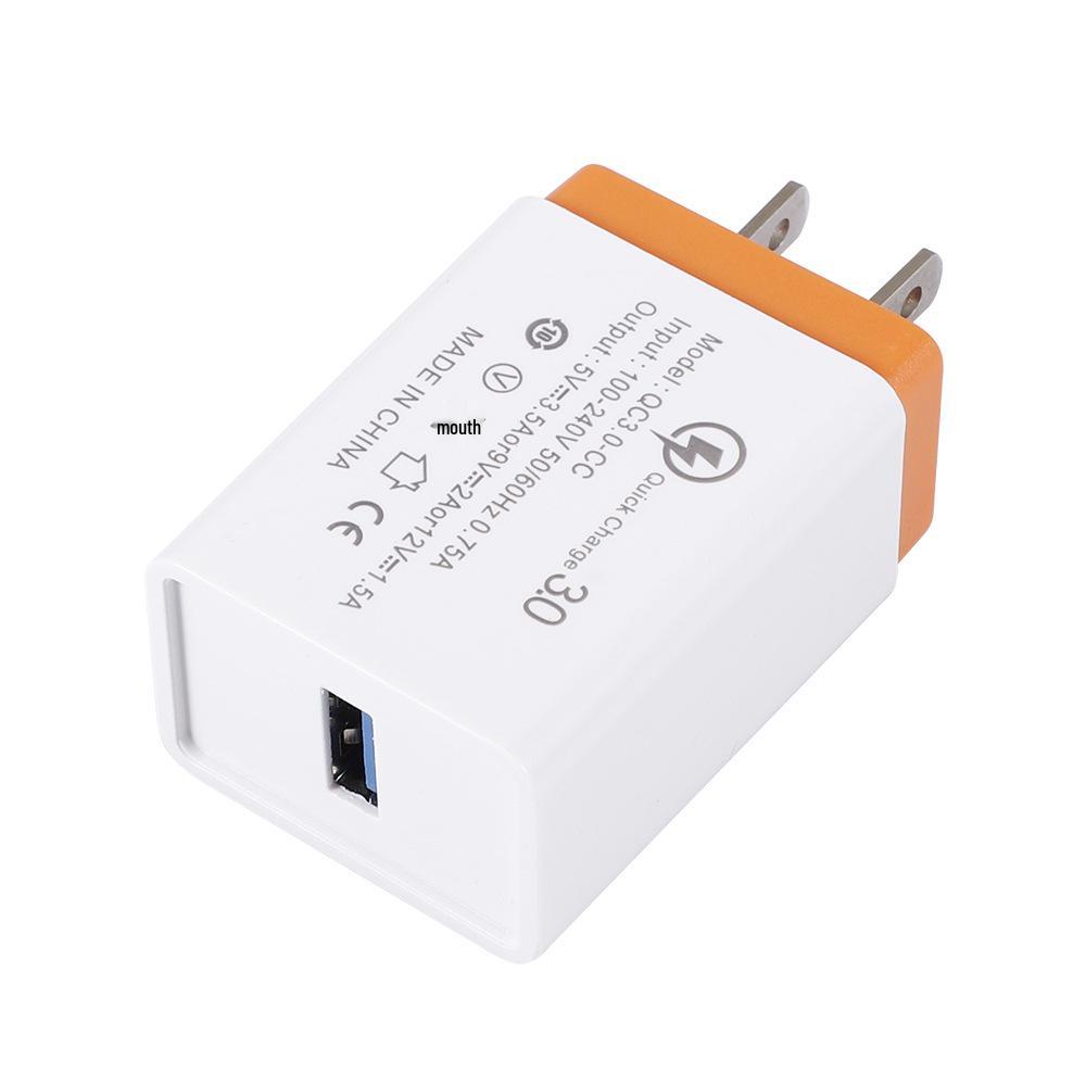 3A QC 3.0 Fast Charging USB Mobile Charger, Single Port, EU Standard