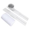 Portable AC Window Vent Kit Plate and 62 Inch Exhaust Hose for Vertical Horizontal Sliding Window