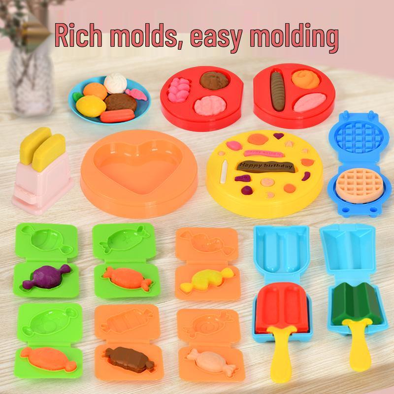 DIY Ice Cream Maker Clay Molds & Tools Set for Kids