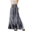 Damen High-Waist Retro Batik Midi-Rock - Frühling/Sommer A-Linie mit Nische Big Swing Design