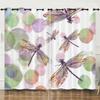 Curtain Insect Dragonfly 3D Digital Printing Blackout Curtain Punching