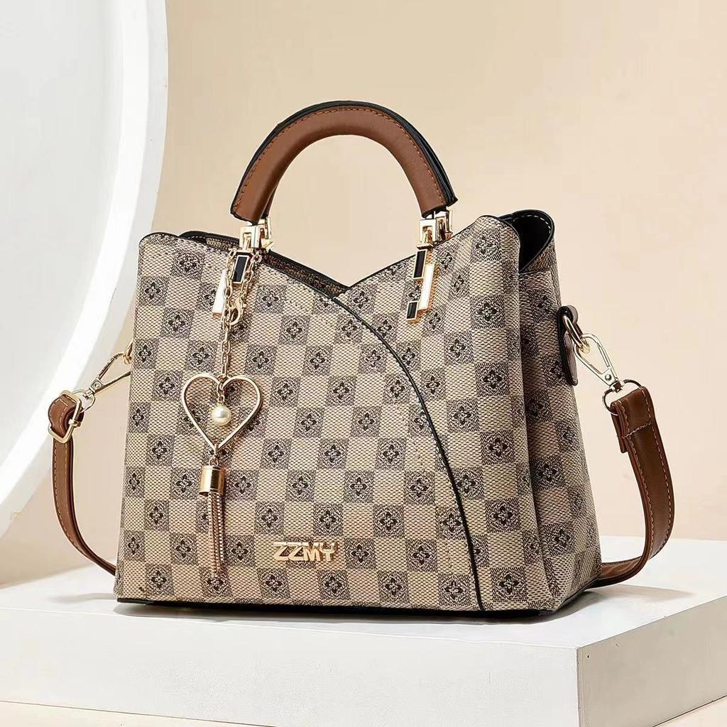 Women's bag plaid handbag shoulder bag versatile large capacity messenger bag large capacity shoulder bag