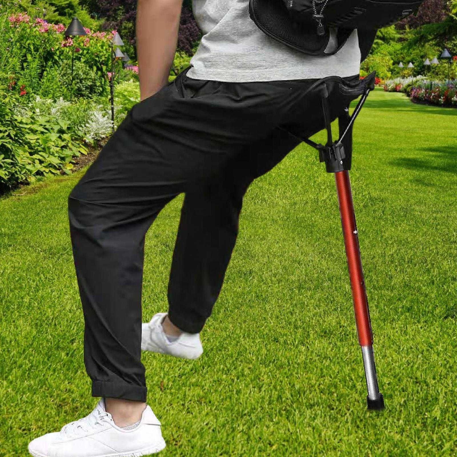 

Camping Folding Stool Chair Collapsible Height Adjustable Retractable for Garden Travel Hiking Lawn червоний