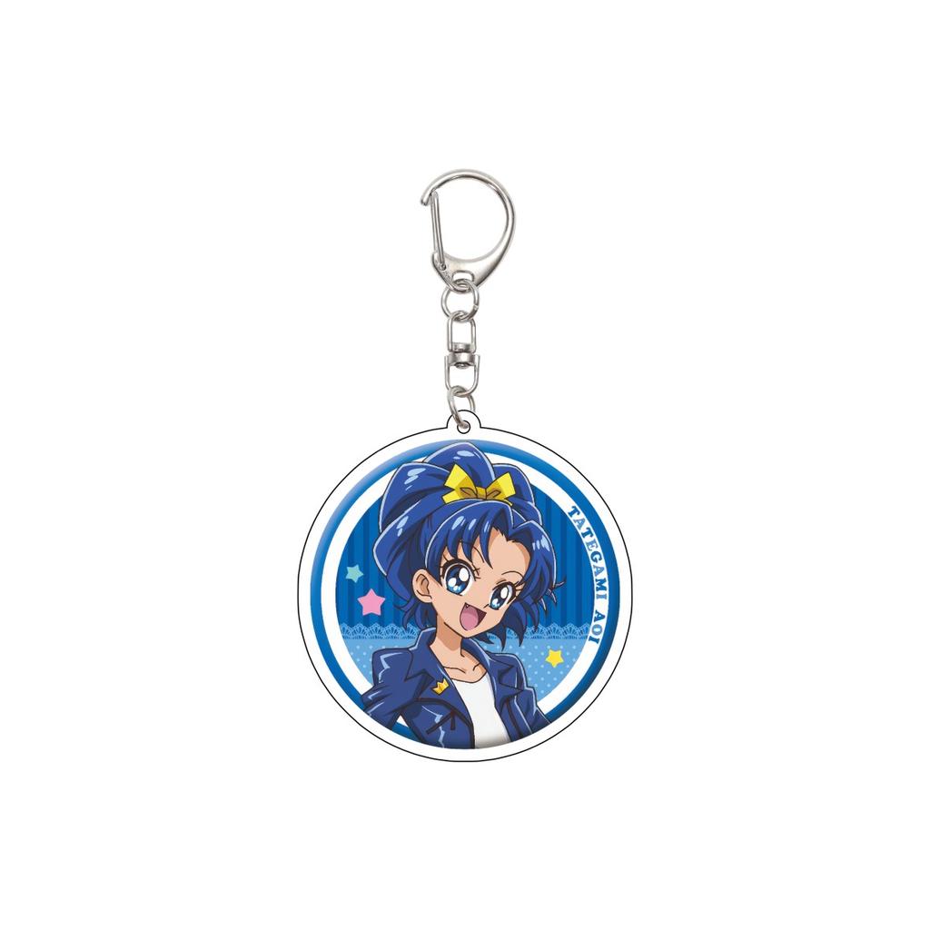 55MM Anime Pretty Cure Keychain Natsuki Rin/Kasugano Urara/Akimoto Komachi  Key Chain Acrylic Model Plate Christmas Gifts