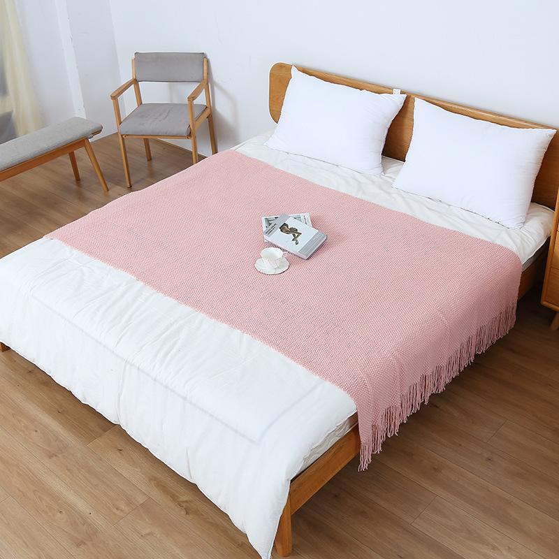 Waffelstruktur Mehrzweckdecke: Sofa, Nickerchen, Bett und Decke für Zuhause, Büro oder Reisen.