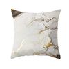 Nordic Marble Pattern Gold Edge Printed Peach Skin Pillow Cover Watercolor Ink Pattern Home Bedroom Pillow Cushion Cover