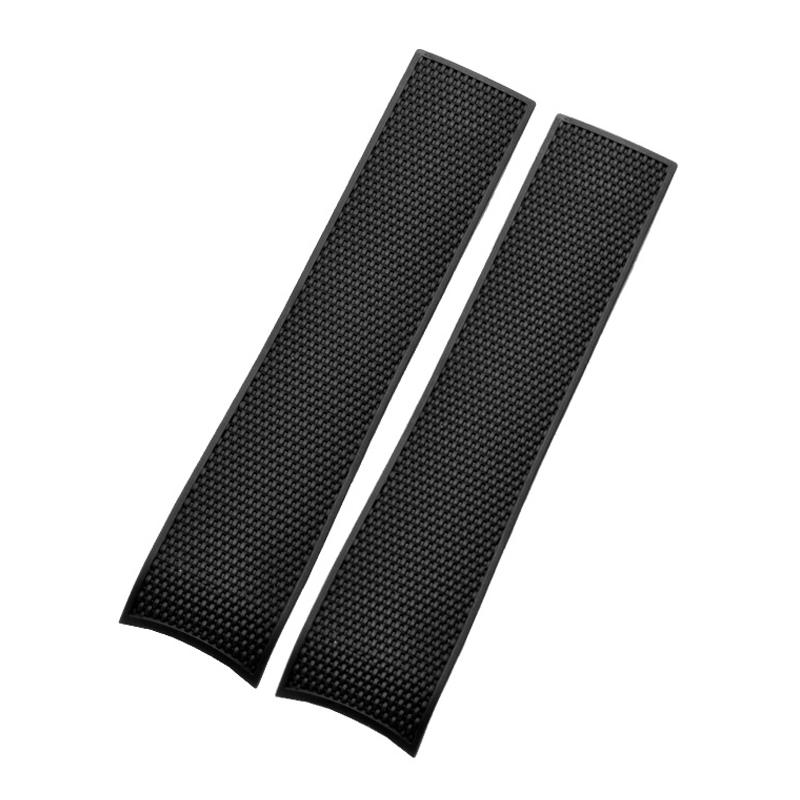 High Quality Silicone Fluorous Rubber Watchband 21mm for Longines Hydroconquest L3 Conquest Sports Diving Watch Strap Black New 21mm