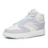 Cushioning, Wear Resistant Mid Top Skateboard Shoes Women's White Blue 122218052-4