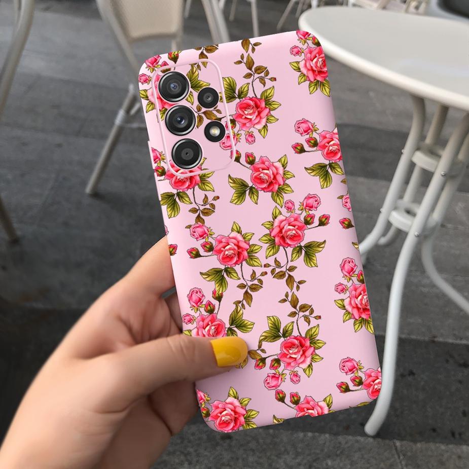 For Samsung Galaxy A23 Case SM-A235F Beautiful Girls Flowers Soft Silicone Case For Samsung A23 A 23 Back Cover GalaxyA23 Fundas