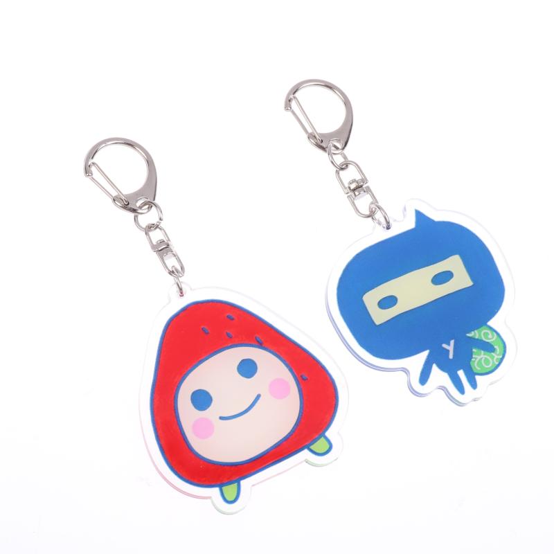 Acrylic Gogo Tamago Q Version Mobile Phone Chain Mametchi Kuchipatchi Mimitchi Gozarutchi Key Chain Cell Phone Pendant Gifts