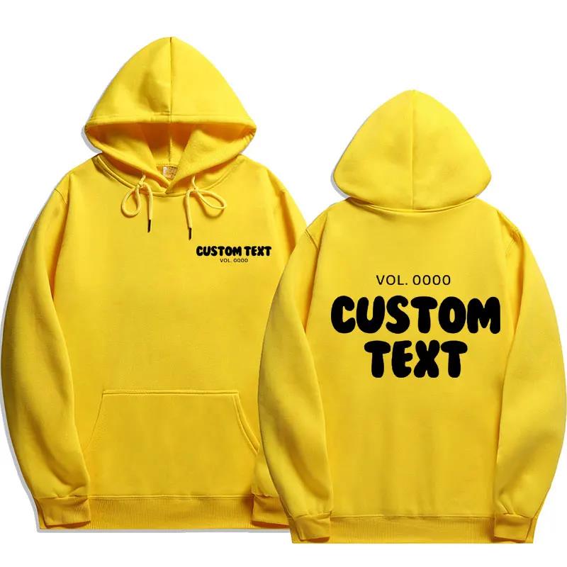 Felpa con Cappuccio con Testo Personalizzato Uomo Moda Felpa Cool Casual Harajuku Street Wear Pullover con Cappuccio Streetwear Felpe con Cappuccio e Felpe da Uomo