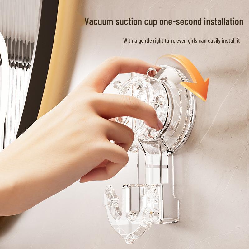 Rotating Suction Cup Hook: Strong, Traceless Adhesive for Towels in Bathroom & Kitchen