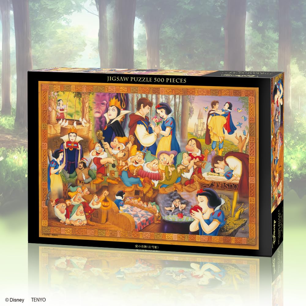 Tenyo (Tenyo) [Made In Japan] 500-Piece Jigsaw Puzzle Disney Snow White: Miracle of Love (35x49cm) D-500-687, Includes Glue, Spatula, and Service Card