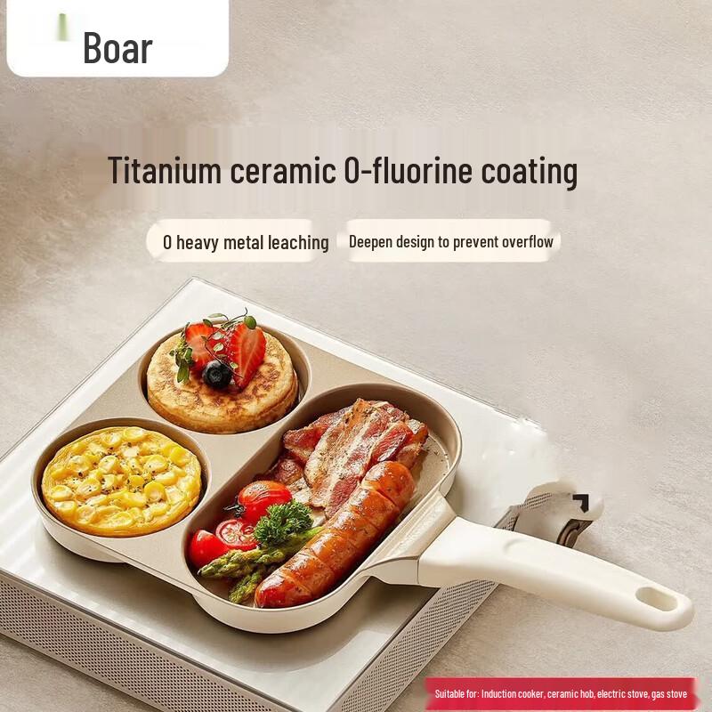 Bear Titanium Ceramic Non-stick Breakfast Pan